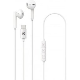 Celly UP1100TYPECWH auricular y casco Auriculares Alámbrico Dentro de oído Llamadas/Música USB Tipo