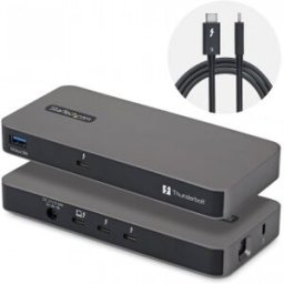 StarTech.com Hub Thunderbolttrade, 5 de 4 Puertos con KVM Thunderbolt Share - 80/120Gbps - Multipan