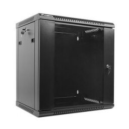 Lanberg WF01-6412-10B armario rack 12U Bastidor de pared Negro