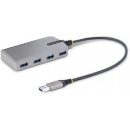 StarTech.com Hub USB de 4 Puertos - USB 3.0 de 5Gbps - Alimentado por el Bus - Concentrador de 4 Pue