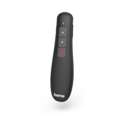 Hama Puntero inalámbrico "X Pointer", puntero láser de color rojo, con control de volumen, alcance de 12