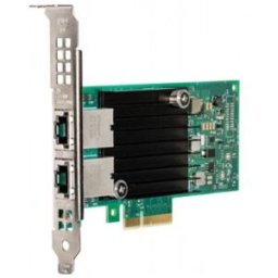 Intel X550-T2, Interno, Alámbrico, PCI-E, Ethernet, 10000 Mbit/s, Verde, Plata