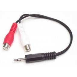StarTech.com Cable Convertidor Adaptador Audio 15cm Mini Jack 3,5 mm a RCA Estéreo - Conversor, Mach