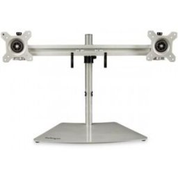 StarTech.com Base Soporte para 2 Monitores - Horizontal - Color Plata