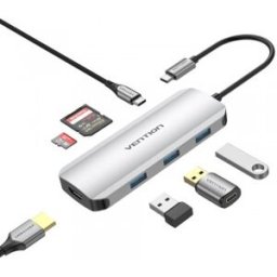 Vention Docking USB-C TOJHB/ 1xHDMI/ 3xUSB/ 1xUSB