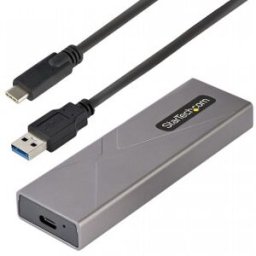 StarTech.com Caja Externa de Aluninio USB-C 10Gbps a NVMe M.2 o SSD M.2 SATA - Sin Herramientas para
