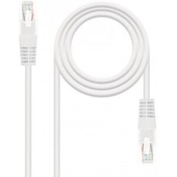 Nanocable CABLE RED LATIGUILLO RJ45 CAT.5E UTP AWG24, BLANCO, 0.5 M, 0,5 m, Cat5e, RJ-45, RJ-45, Mac