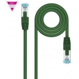 Nanocable Cable de Red Cat.7 600MHZ LSZH SFTP PIMF AWG26, Verde, 25 cm
