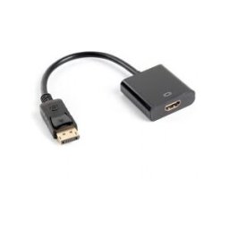 Lanberg ADAPTADOR DISPLAYPORT MACHO A HDMI HEMBRA AD-0009-BK - RESOLUCIÓN HASTA 1920X1200 - CABLE 20