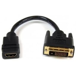 StarTech.com Adaptador de 20cm HDMI a DVI - DVI-D Macho - HDMI Hembra - Cable Conversor de Vídeo - N