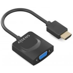 Aisens Conversor HDMI a SVGA, HDMI A/M-SVGA/H, Negro, 15сm