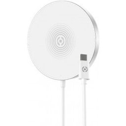 Celly MAGCHARGE - Cargador Inalámbrico KSIX MagCharge Contact - 15W - Plata, Blanco
