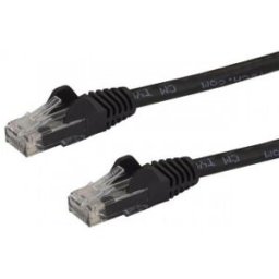 StarTech.com Cable de 7,5m Cat6 Ethernet de Red Negro - RJ45 sin Enganches - 24AWG