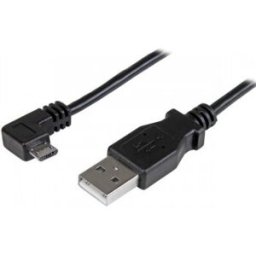 StarTech.com Cable de 0,5m Micro USB Acodado a la Derecha para Carga y Sincronización de Smartphones