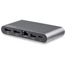 StarTech.com Adaptador Multipuertos USB-C para Doble Monitor - 2 x 4K DP - PD 3.0 de 100W - Docking