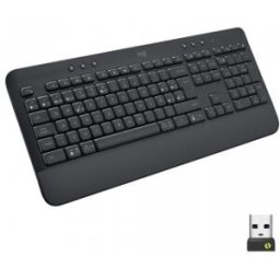 Logitech Signature K650 teclado RF Wireless + Bluetooth QWERTY Español Grafito
