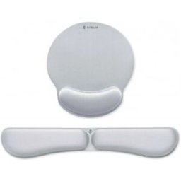 Subblim Pack Ergo Memoryflex – Conjunto de alfombrilla para ratón y reposamuñecas para teclado Plata
