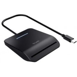 Trust Primo lector de tarjeta inteligente Interior USB USB Tipo C Negro