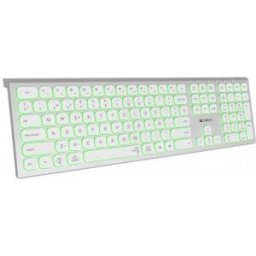 Teclado Inalámbrico Subblim Master - Plata y Blanco