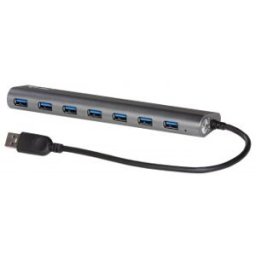 i-tec USB 3.0 HUB de metal Delgado Cargador, USB 3.0 (3.1 Gen 1) Type-A, USB 3.0 (3.1 Gen 1) Type-A,