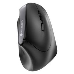 Cherry MW 4500, mano derecha, Diseño vertical, Óptico, RF inalámbrico, 1200 DPI, Negro