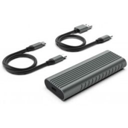 Ewent EW7025 caja para disco duro externo Caja externa para unidad de estado sólido (SSD) Gris M.2