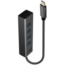 Lindy 43325 hub de interfaz USB 3.2 Gen 1 (3.1 Gen 1) Type-C 5000 Mbit/s Gris