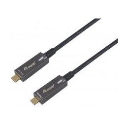 Equip 119461 Cable óptico activo USB-C a C, M/M, 5,0m, PD 60W, 4K/60Hz, 10Gbps, Vídeo+Datos+PD