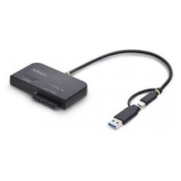 StarTech.com Adaptador USB-C/USB-A a NVMe M.2 y SATA 2.5/3.5in 10Gbps - Lector de SSD Externo - Sin