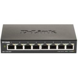 D-Link DGS-1100-08V2 switch Gestionado L2 Gigabit Ethernet (10/100/1000) Negro