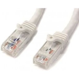 StarTech.com Cable de 2m Blanco de Red Gigabit Cat6 Ethernet RJ45 sin Enganche - Snagless, 2 m, Cat6