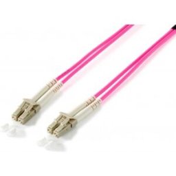 Equip CABLE FIBRA OPTICA DUPLEX LIBRE HALOGENOS LC/LC 50/125u 1M Macho/Macho, OM4, Violeta, Multi-mode