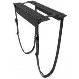 Aisens Soporte para CPU Debajo de Escritorio con Correa, Negro