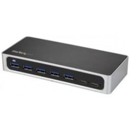 StarTech.com Hub Concentrador USB 3.0 USB C a 5x USB-A y 2x USB Tipo C de 7 Puertos - Ladrón USBC Al