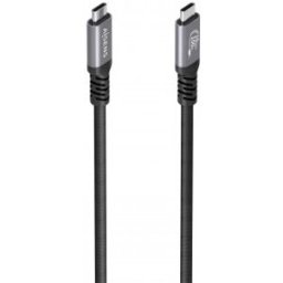 Cable USB 3.2 Tipo-C Aisens A107-0990/ USB Tipo-C Macho - USB Tipo-C Macho/ Hasta 100W/ 10Gbps/ 5m/