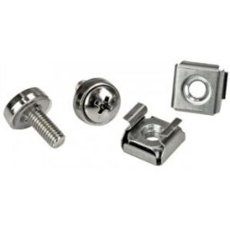 StarTech.com Paquete de 20 Tornillos M5 de 12mm y Tuercas Jaula para Armarios Rack - con Herramienta