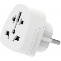 Ewent EW1480 adaptador de enchufe eléctrico Universal Blanco