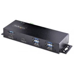 StarTech.com Hub Industrial de 7 Puertos USB de 10Gbps USB-A y USB-C - con Adaptador de Alimentación