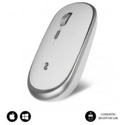 Subblim Ratón Inalámbrico Mini Wireless Mini Mouse Silver