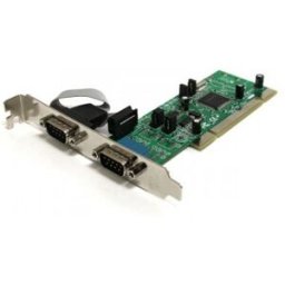 StarTech.com Tarjeta Adaptadora PCI de 2 Puertos Serie RS422/485 DB9 UART 161050 5V o 3.3V, PCI/PCI-