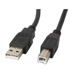 Lanberg CA de Usba De 11cc de 0030 de BK USB 2.0 a Macho a USB 2.0 B Macho de Cable con núcleo de fe