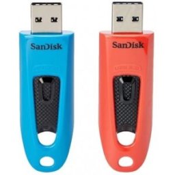 SanDisk Ultra unidad flash USB 64 GB USB tipo A 3.0 Azul, Rojo