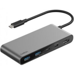 Belkin Connect USB Tipo C 5000 Mbit/s Gris