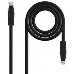 Nanocable Cable de red latiguillo RJ45 LSZH Cat.6A UTP AWG24, Negro, 2.0m