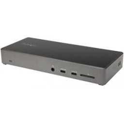 StarTech.com Dock USB-C - Docking Station USB Tipo C para 3 Monitores de 4K - con 100W de Entrega de