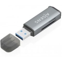 Aisens Lector De Tarjetas SD, Micro SD, MMC, Rs-MMC, MMC Micro, USB-A, Gris
