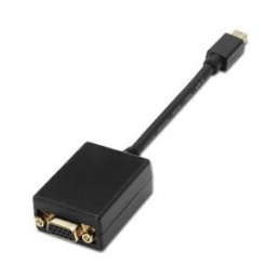 Aisens A125-0135 adaptador de cable de vídeo 0,15 m Mini DisplayPort VGA Negro