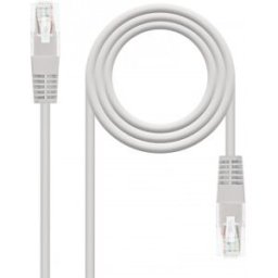 Nanocable Cable de red latiguillo RJ45 Cat.6 UTP AWG24, Gris, 1.5m