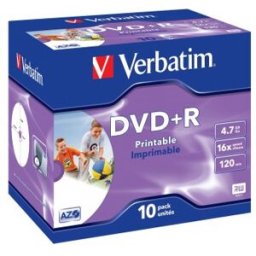Verbatim DataLifePlus - 10 x DVD+R 4.7 GB 16x - superficie imprimible mediante inyección de tinta -