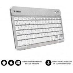 Teclado Compacto Inalámbrico por Bluetooth Subblim Smart - Plata
